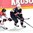 MOSCOW, RUSSIA - MAY 21: USA's Auston Matthews #34 stickhandles the puck away from Canada's Matt Duchene #9 during semifinal round action at the 2016 IIHF Ice World Hockey Championship. (Photo by Minas Panagiotakis/HHOF-IIHF Images)

